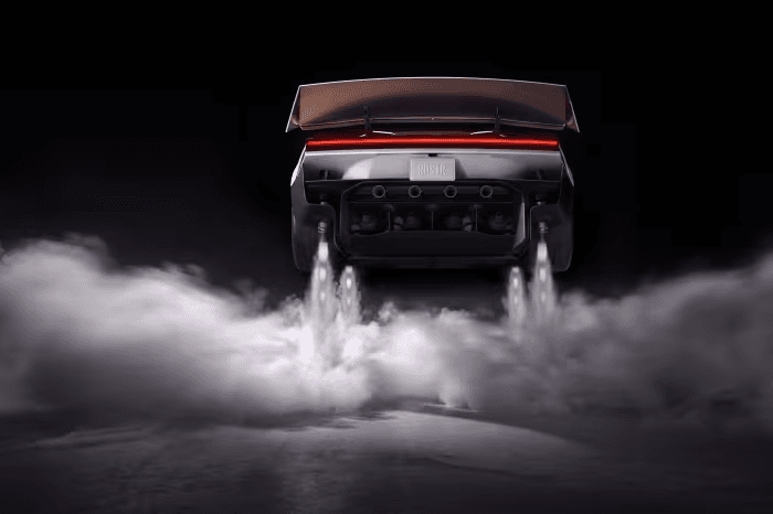 Tesla unveils flying car after nine years